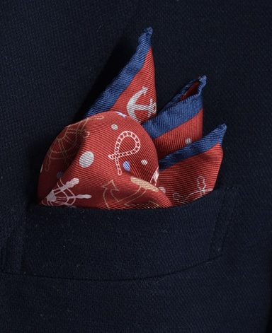 シルクポケットチーフ/Made in Italy