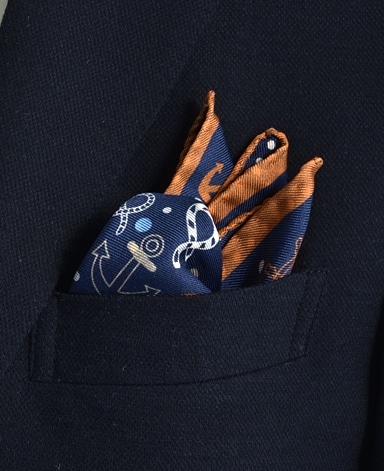 シルクポケットチーフ/Made in Italy