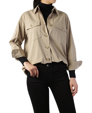 シャツジャケット/キャバジン