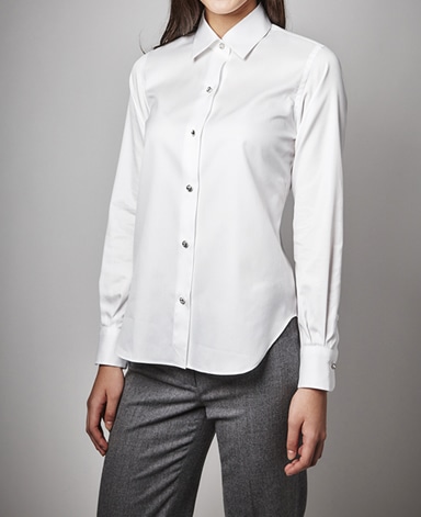 スタンダードシャツ/300番手ヘリンボーン