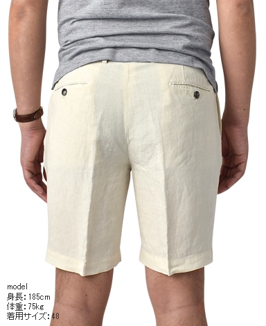 リネンショートパンツ