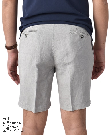 リネンショートパンツ