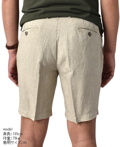 リネンショートパンツ