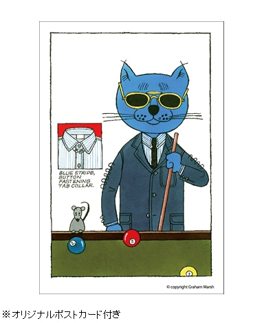 VINTAGE IVY シャツ/ブルーストライプタブカラー