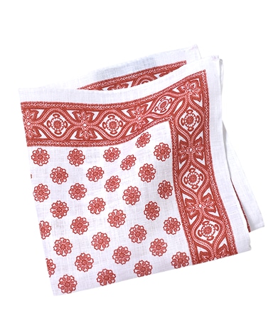 リネンポケットチーフ/Made in Italy