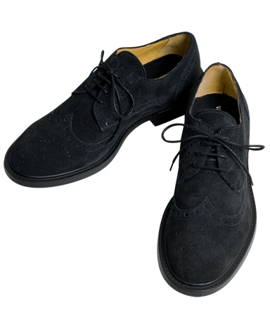ウイングチップスエードシューズ/イタリア製
