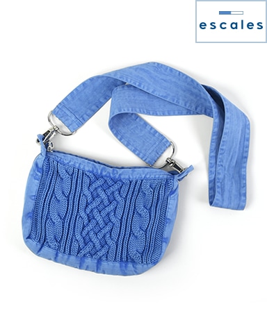 ESCALES/ケーブルニットハンドバック