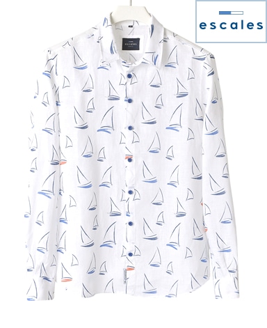 ESCALES/プリントシャツ