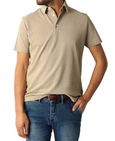 強撚半袖ポロシャツ/ICE TWIST