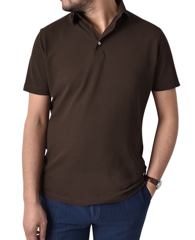 強撚半袖ポロシャツ