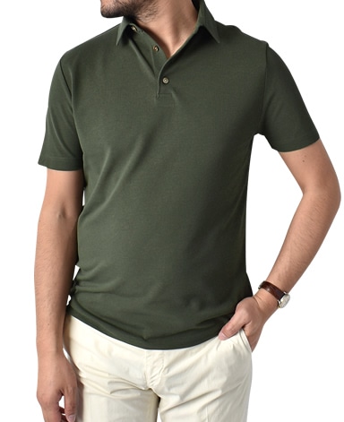 強撚半袖ポロシャツ