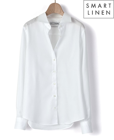 ベーシックスリムシャツ/ヘリンボーン