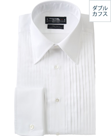 タキシードシャツストレートカラー