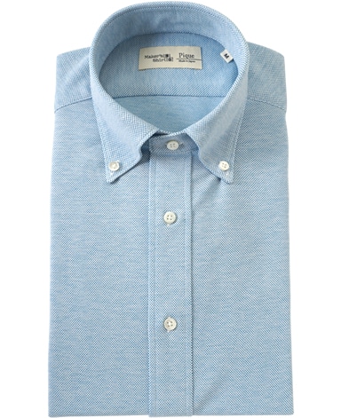 綿麻ピケシャツ