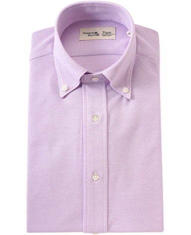 綿麻ピケシャツ/カノコニット