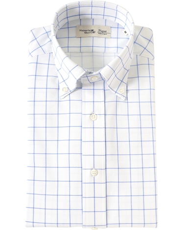 プリントピケシャツ