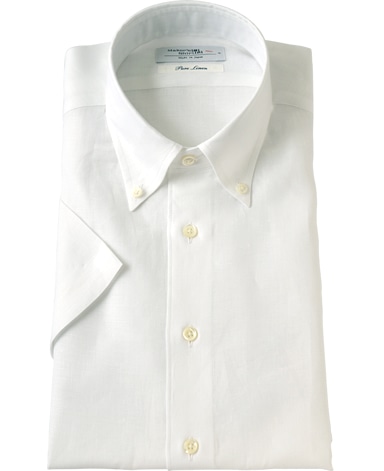 半袖リネンシャツ