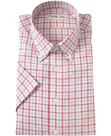 半袖リネンシャツ