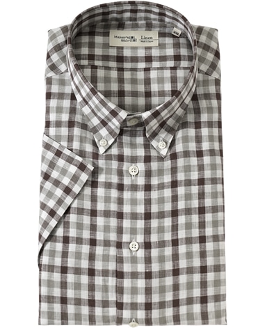 半袖リネンシャツ