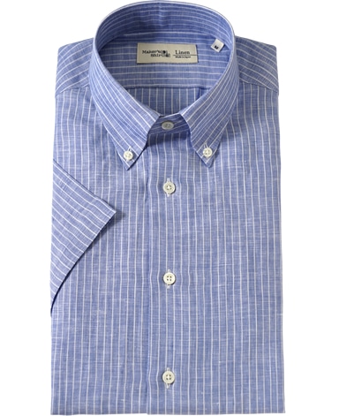 半袖リネンシャツ