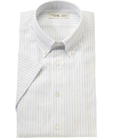 半袖リネンシャツ