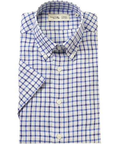 半袖リネンシャツ