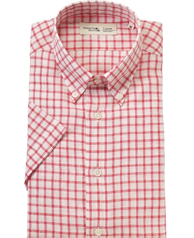 半袖リネンシャツ