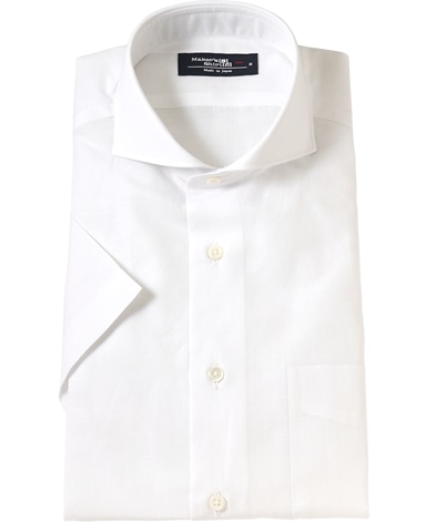 半袖シャツ/綿麻