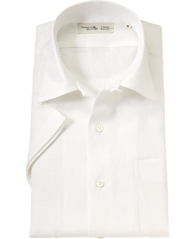 半袖リネンシャツ