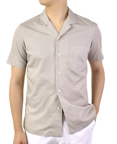 半袖シャツ/オープンカラー