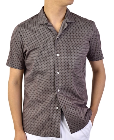 半袖シャツ/オープンカラー