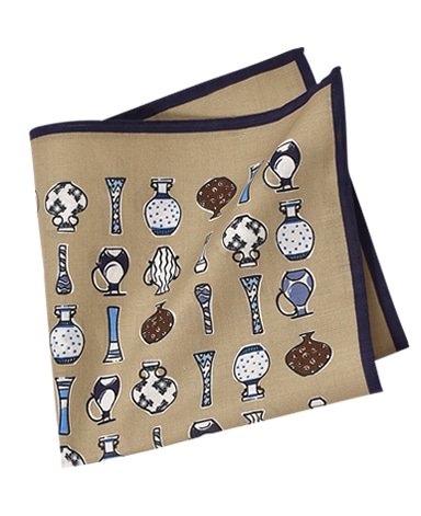 コットンリネンポケットチーフ