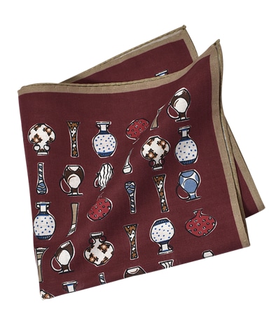 コットンリネンポケットチーフ