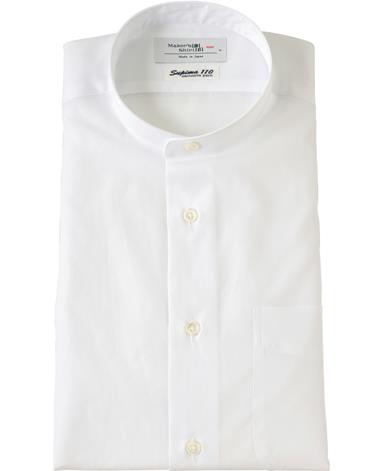 スタンドカラーシャツ