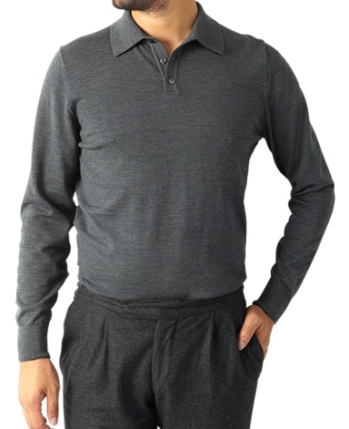 30G ウールニットポロ