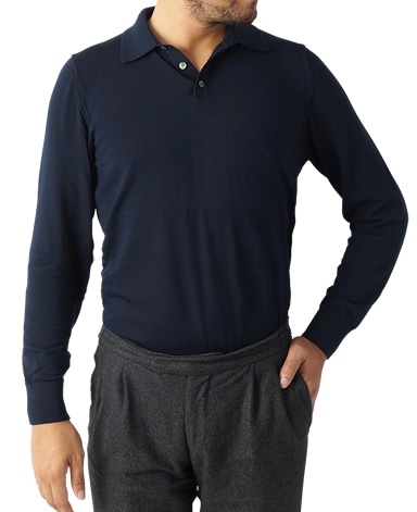 30G ウールニットポロ