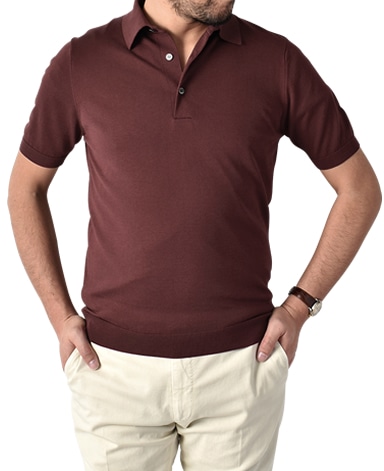 SUVIN 30Gニットポロ