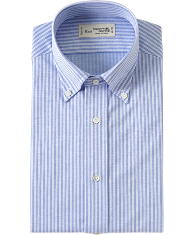 ストライプニットシャツ