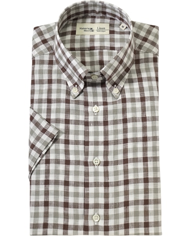 半袖リネンシャツ