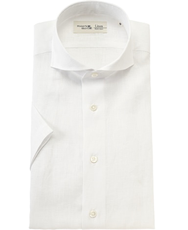 半袖リネンシャツ