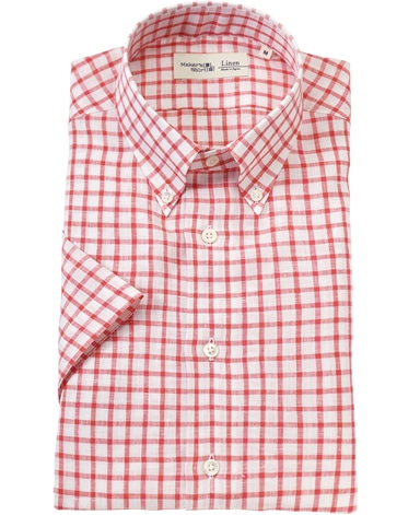 半袖リネンシャツ