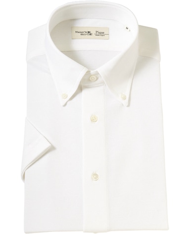 半袖強撚ピケシャツ