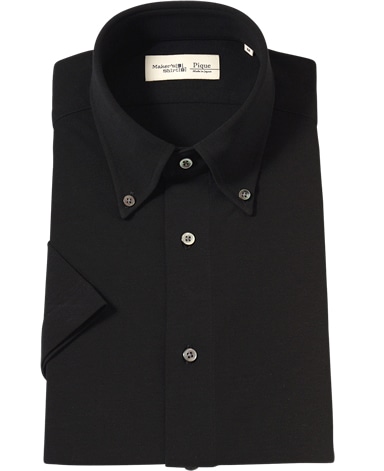 半袖強撚ピケシャツ