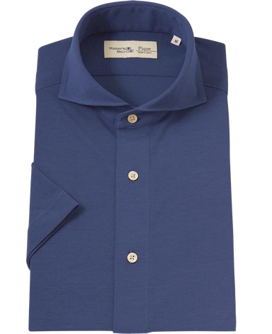 半袖強撚ピケシャツ