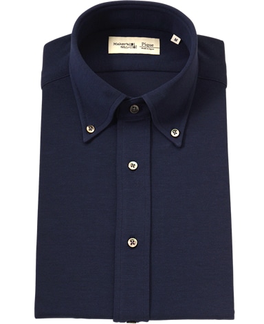 強撚ピケシャツ