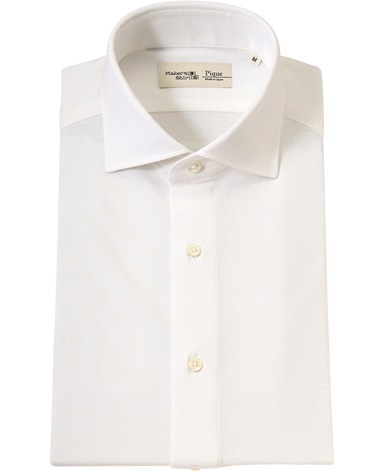 強撚ピケシャツ