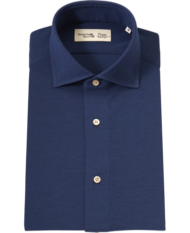 強撚ピケシャツ