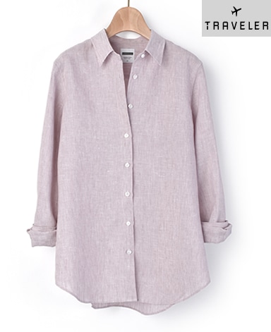 マンハッタンスリム リネンシャツ/TRAVELER