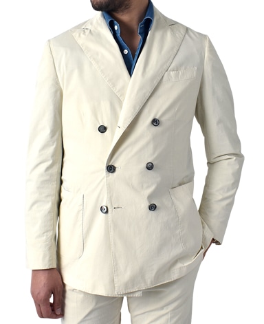 イタリアンコットンダブルジャケット/セットアップ