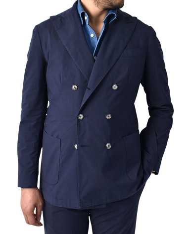 イタリアンコットンダブルジャケット/セットアップ
